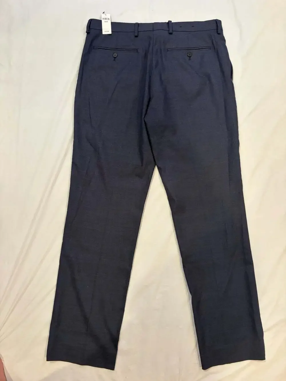 Banana Republic Pants Men's 33x32 Navy Slim Fit Plaid Pattern